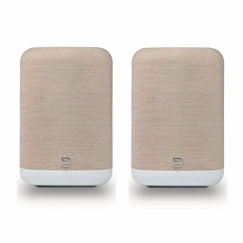 Pulse Flex Draadloze Streaming Speaker - Duo Pack van Bluesound in Tan – productfoto