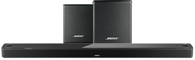 Smart Ultra Soundbar Schwarz + Bose Surround-Lautsprecher Schwarz van Bose – productfoto