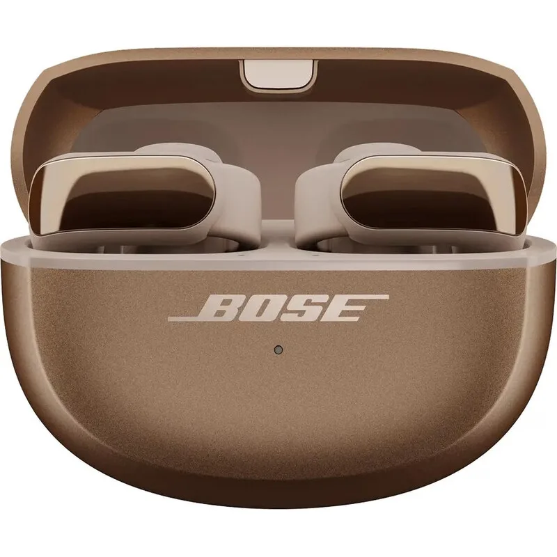 Ultra Open Earbuds mit Bluetooth und OpenAudio-Technologie, Clip-On-Kopfhörer, kabellose Open-Ear-Ohrhörer, immersives Audio, bis zu 48 Stunden Akkulaufzeit, Driftwood Sand – Limited Edition de Bose – photo produit