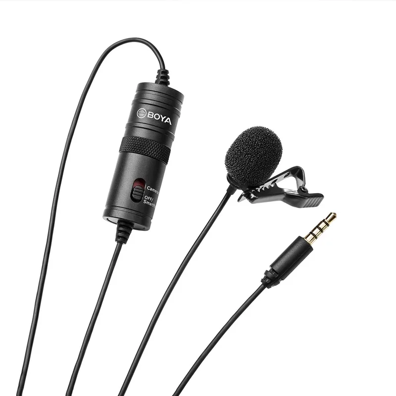 BY-M1 microfoon Lavalier-/reversmicrofoon van Boya in Zwart – productfoto