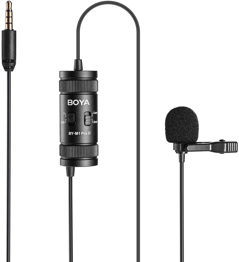 BY-M1 PRO II - Microfoon van Boya in Zwart – productfoto
