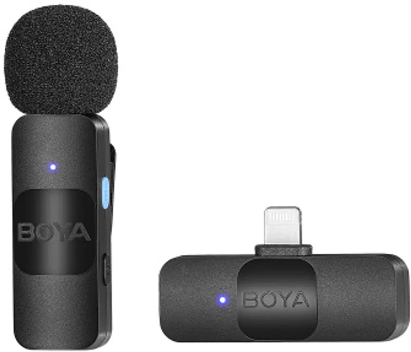 BY-V1 (V2.0) microfoon Microfoon met bevestigingsclip van Boya in Zwart – productfoto