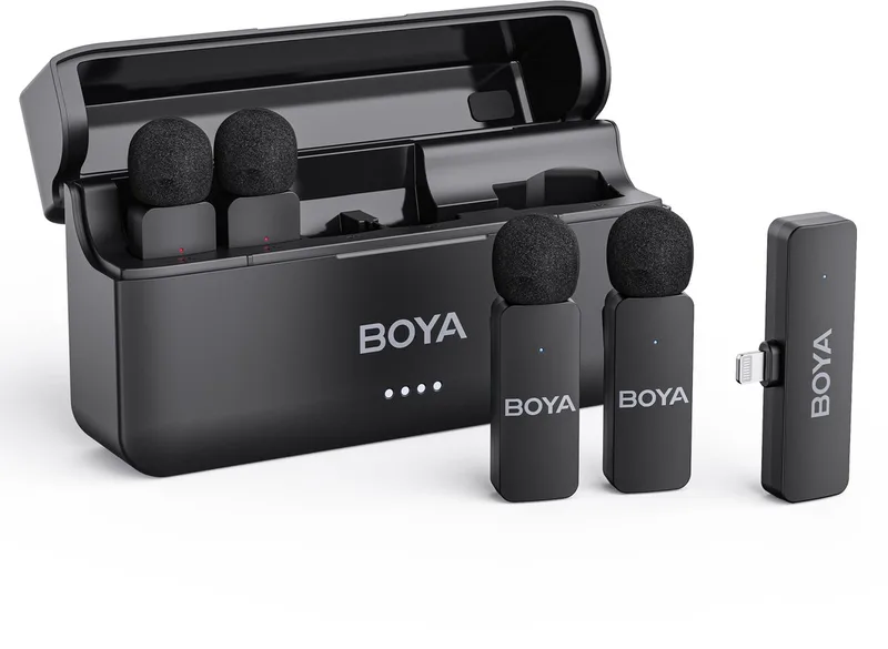 BY-V4D microfoon Microfoon met bevestigingsclip by Boya in Black – product photo