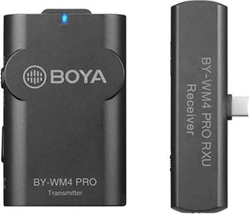 BY-WM5 Pro-K5 2.4 GHz Lavalier Draadloze Microfoon voor Android van Boya in Zwart – productfoto