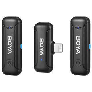 Wireless 2.4GHz Microphone x2 BY-WM3T-D2 Lightning by Boya in Black – product photo 4 of 5