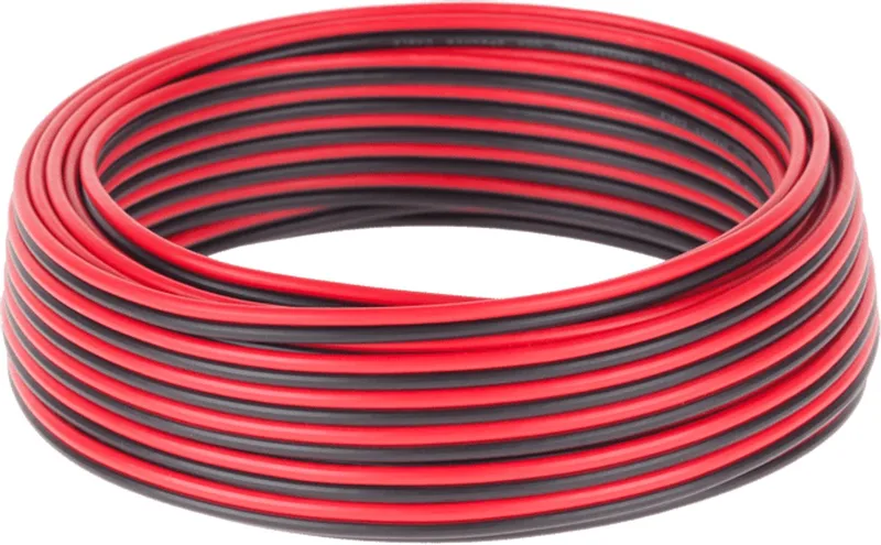 Speaker kabel luidsprekersnoer CCA / zwart 2x 1mm 10m by Cabletech in Red – product photo