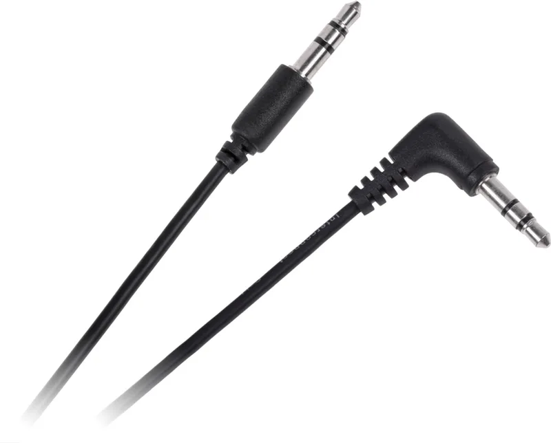 Standaard - Audiokabel - 0.5m - Koppelstuk - Koppelstukhoek by Cabletech in Black – product photo