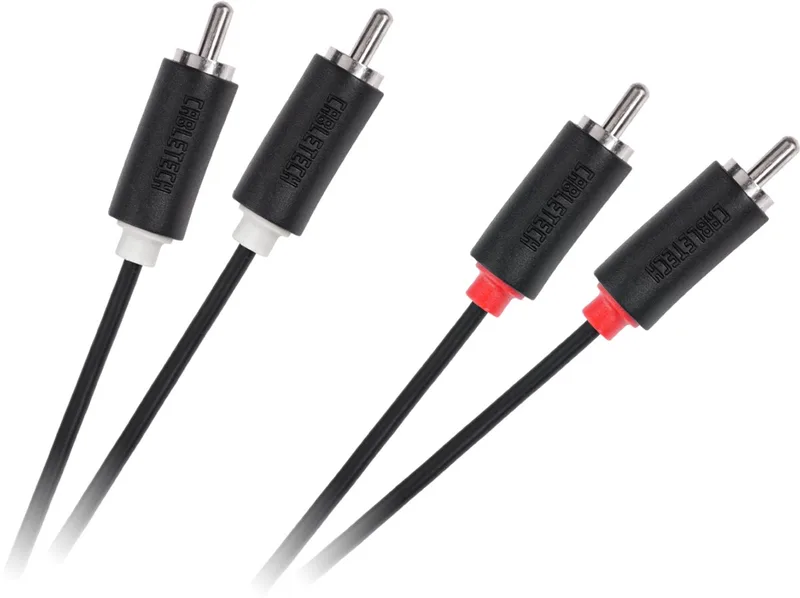 Standard - RCA Kabel - 2RCA naar 2RCA - 1m by Cabletech in Black – product photo
