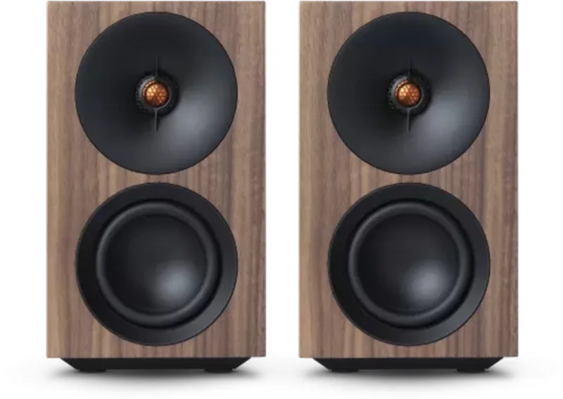 L/R S Actieve Boekenplankspeaker - (Paar) van Cambridge Audio in Walnoot – productfoto