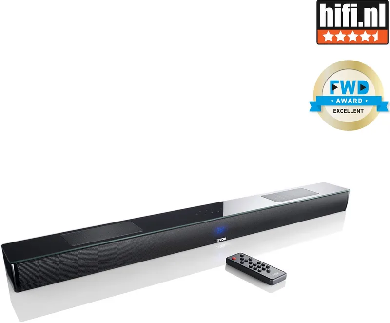Smart Soundbar 10 - Soundbar met ingebouwde Subwoofer - Multiroomtechnologie - Bluetooth - Chromecast - Spotify Connect - AirPlay by Canton in Black – product photo