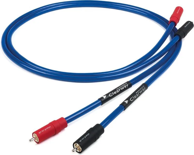 Clearway X 2RCA to 2RCA 0.5m - RCA kabel van The Chord Company in Blauw – productfoto