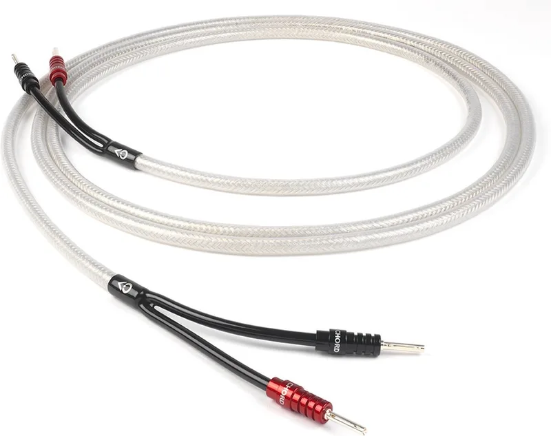 Shawline X luidsprekerkabel OFC met verzilverde geleiders AWG16 stereoset 2,5 meter von The Chord Company in Weiß – Produktfoto