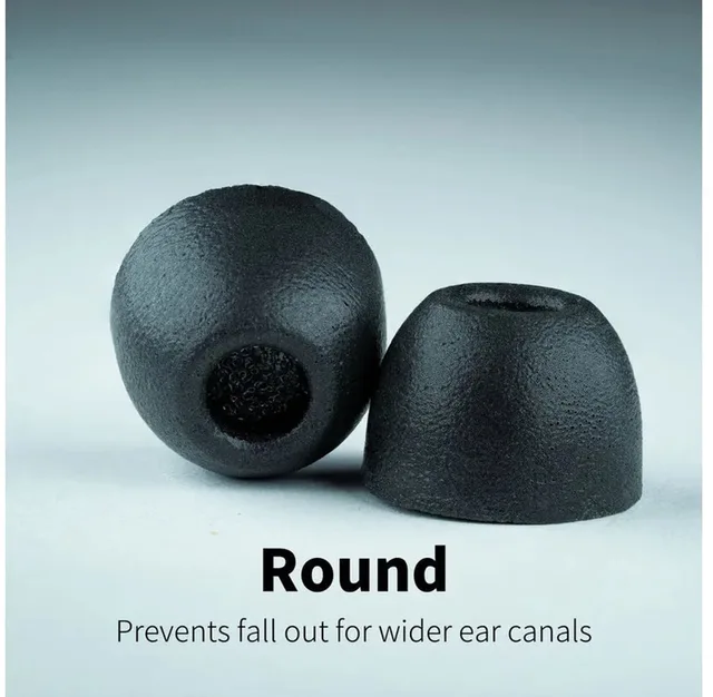TRZ-500 Round 2.0 memory foam eartips - Mixed(1 paar small, 1 paar medium, 1 paar large) - 3 paar in totaal