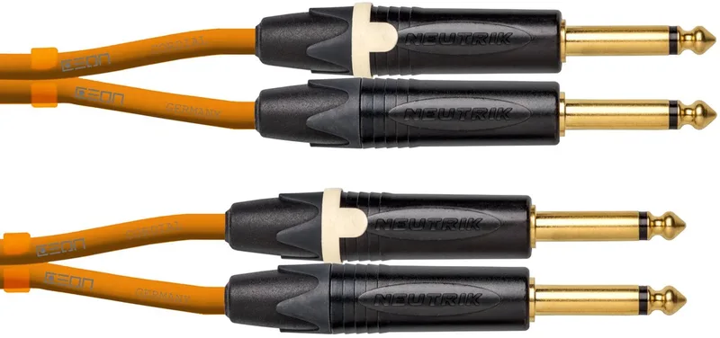 CEON DJ PLUG 0.6 O 0,6 m - Audio kabel fra Cordial i Orange – produktbillede