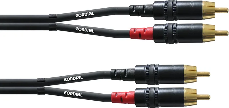 CFU 1,5 CC Cinchkabel 1,5 m - Audio kabel by Cordial in Black – product photo