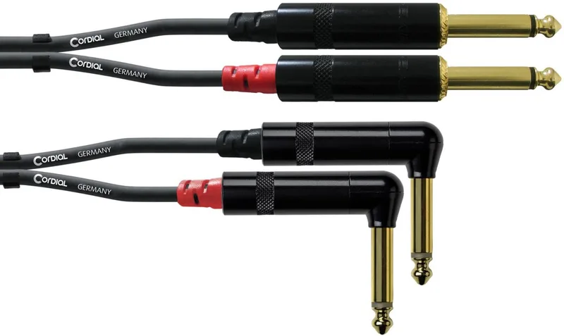 CFU 6 PR Dubbel jack kabel 6 m - Audio kabel van Cordial in Zwart – productfoto