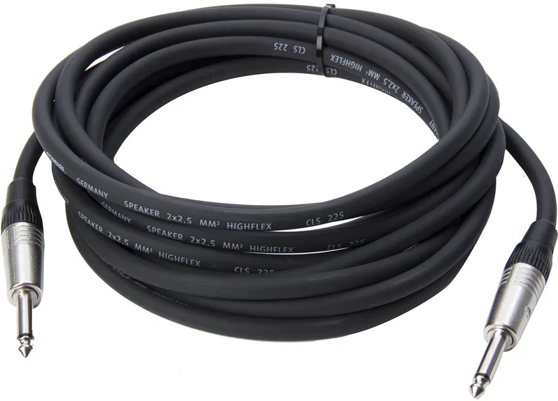 LS kabel jack 20m,CPL PP 25 Neutrikstekker, 2 x 2,5 qmm - Luidsprekerkabel by Cordial in Black – product photo