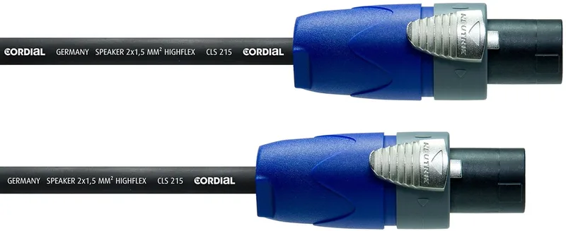 LS kabel Speakon 1m PEAK CPL 1 LL 2-215 - Luidsprekerkabel by Cordial in Black – product photo