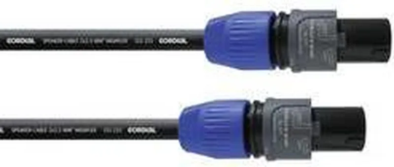 Luidspreker Kabel [1x SPK-stekker - 1x SPK-stekker] 2 x 2.5 mm² 10.00 m von Cordial in Schwarz – Produktfoto