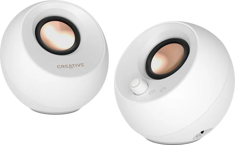 Pebble Pro - White - Bluetooth - 20 PC-Lautsprecher - Schwarz by Creative – product photo 5 of 5