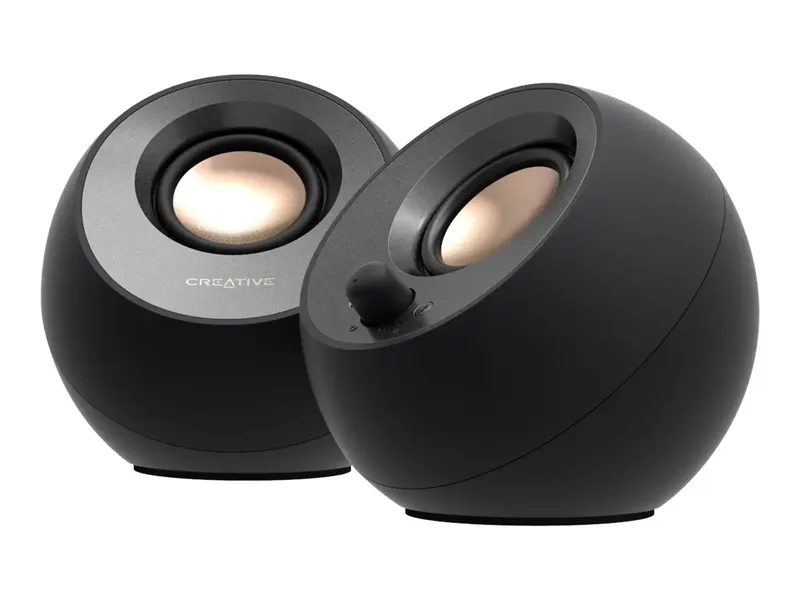 Pebble V3 2.0 PC-Lautsprecher Bluetooth®, Kabelgebunden, Digital 16 W Schwarz by Creative – product photo 2 of 2