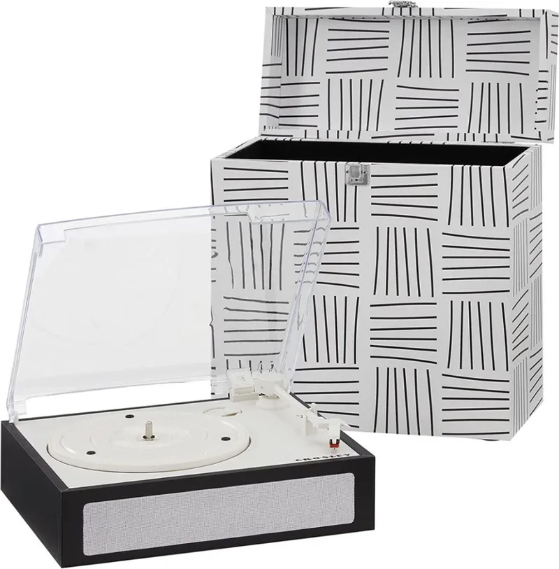 Electronics Fusion Turntable Combo In Zwart van Crosley in Wit – productfoto