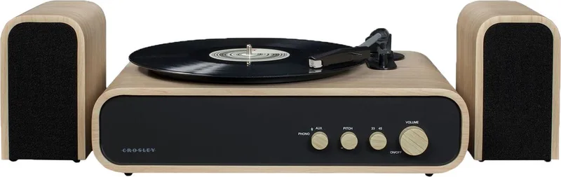 Gig - Platenspeler met speakers van Crosley in Naturel – productfoto