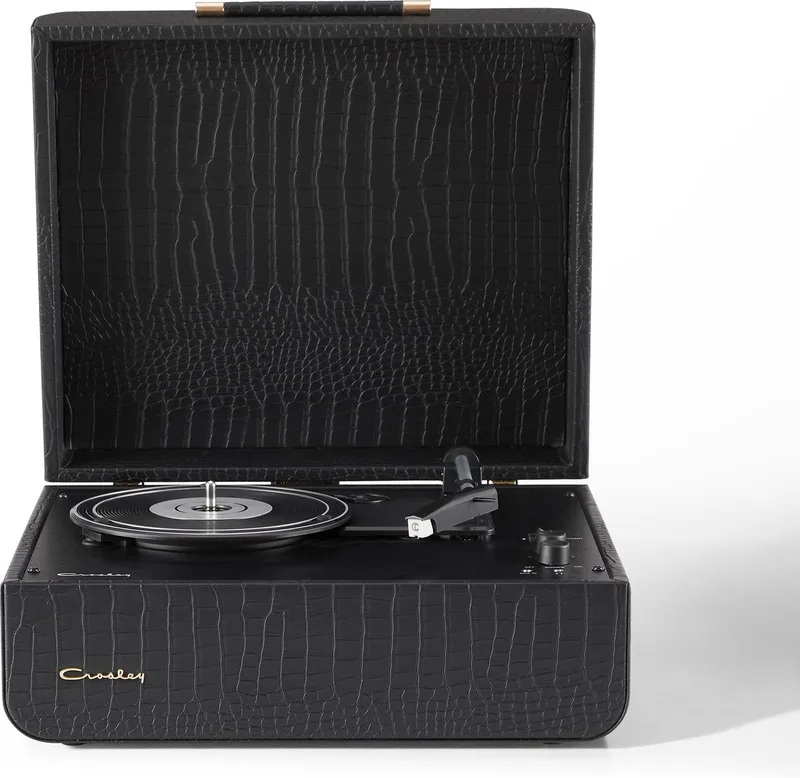 Mercury - Zwart kroko - Bluetooth in/uit platenspeler by Crosley in Zwart Croco – product photo