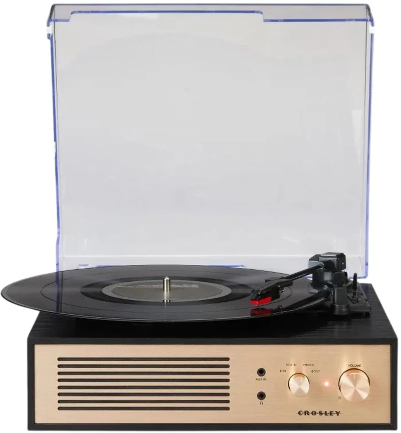Miles platenspeler - Bluetooth in/uit van Crosley in Zwart – productfoto