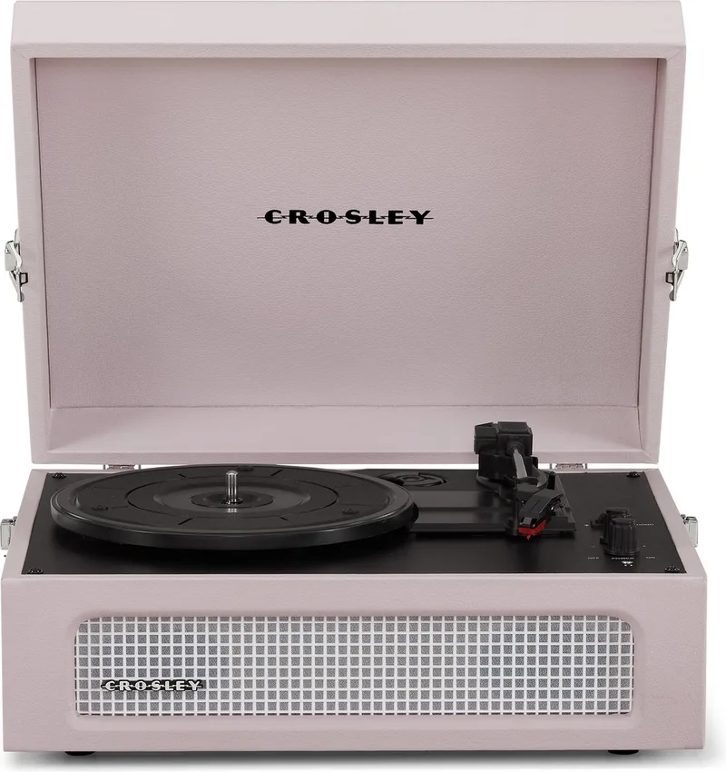 Voyager CR8017B-AM - Amethyst Lichtroze - Bluetooth in/uit Platenspeler van Crosley in Roze – productfoto