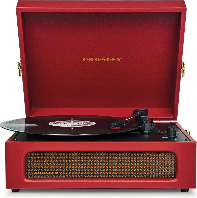 Voyager CR8017B-BUR - Burgundy - Bluetooth in/uit Platenspeler van Crosley in Rood – productfoto