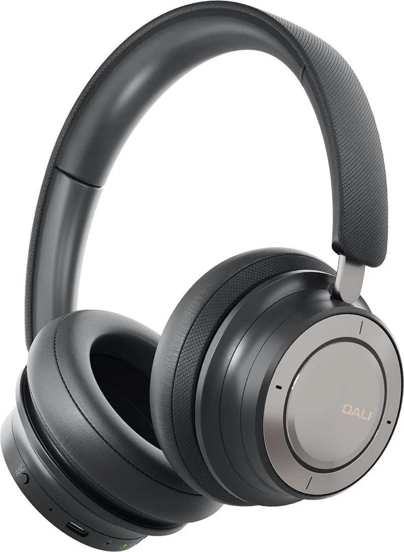 Io-8 draadloze hoofdtelefoon - Iron Black van DALI in Zwart – productfoto