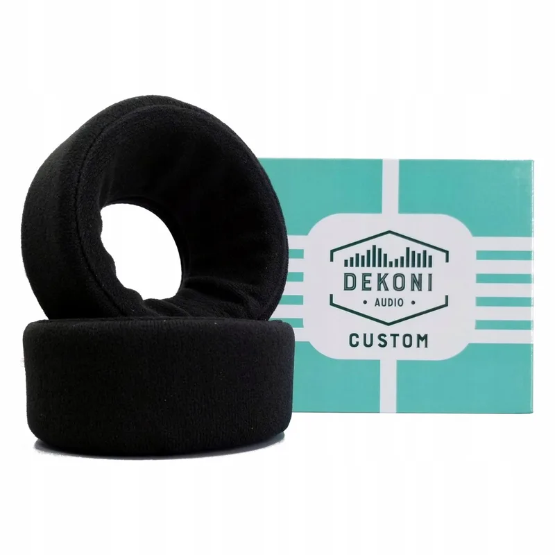 Custom Velours Oorkussens voor Grado Hoofdtelefoons by Dekoni Audio in Black – product photo