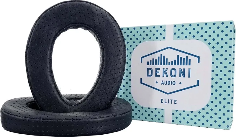 Earpads for HiFiMAN Arya (Elite Geperforeerd Schapenleer) van Dekoni Audio in Zwart – productfoto