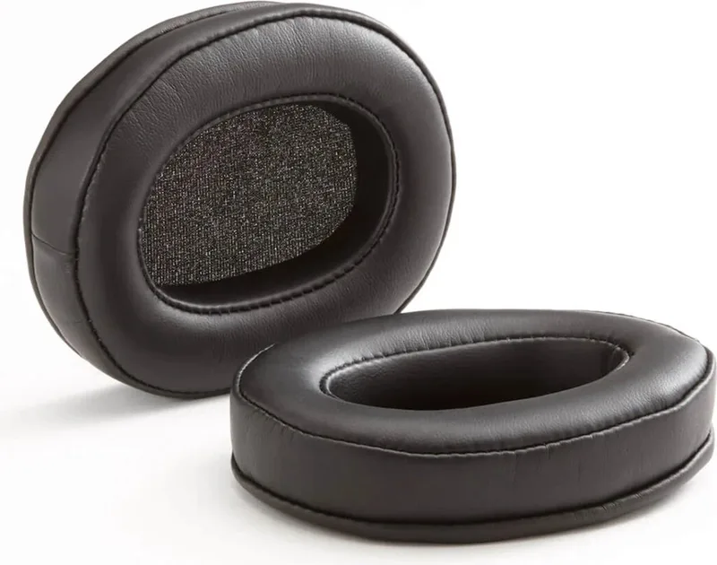 Replacement Earpads for ATH-M50X & MDR-7506 (Platinum Proteïneleer) de Dekoni Audio en Noir – photo produit