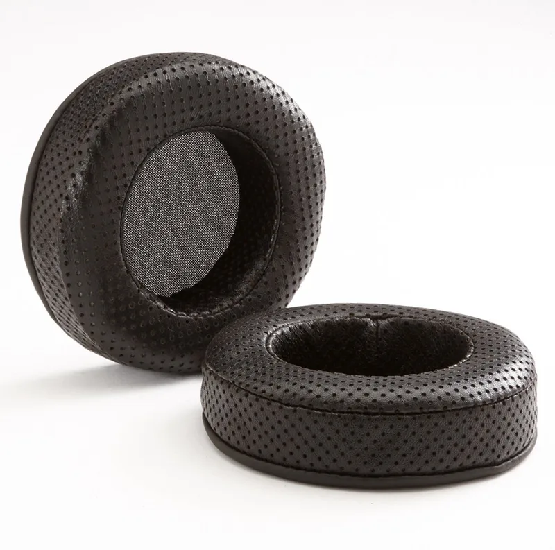 Replacement Earpads for Beyerdynamic DT & AKG K Series (Elite Geperforeerd Shapenleer) van Dekoni Audio in Zwart – productfoto