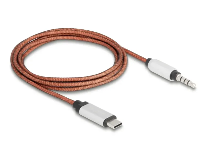 AUX Kabel USB Type-C™ Stecker zu Klinkenstecker 3,5 mm 4 Pin 1,2 m 81288 by Delock – product photo
