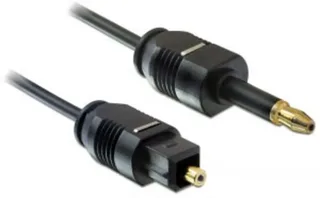 Optische Toslink Kabel - 1 meter van Delock in Zwart – productfoto 2 van 2