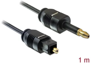 Optische Toslink Kabel - 1 meter van Delock in Zwart – productfoto 1 van 2