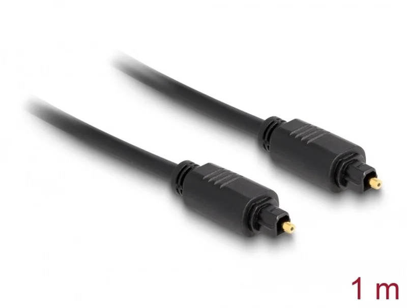 Optische Toslink Kabel - 1 meter de Delock en Noir – photo produit