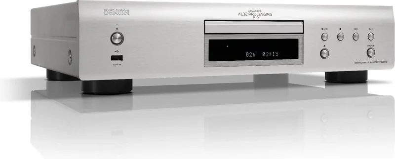 DCD-900NE - CD-Speler met Advanced AL32 Processing Plus, USB Input en Minder Vibraties van Denon in Zilver – productfoto