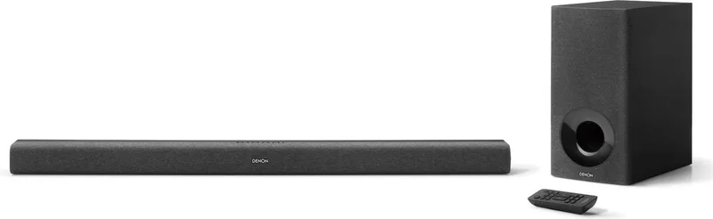 DHT-S416 - Soundbar met Chromecast, Draadloze Subwoofer, HDMI/ARC, Bluetooth en Dolby Digital van Denon in Zwart – productfoto