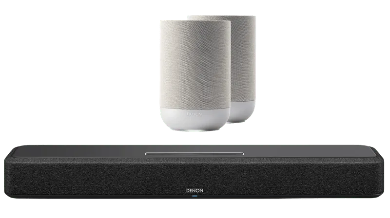 Home Soundbar 550 + Denon Home 200 Zilver (2x) by Denon – product photo