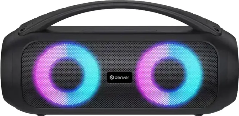Bluetooth Speaker Draadloos - Lichteffecten - Muziek box - AUX - TWS Pairing - BTG618 by Denver in Black – product photo 1 of 2
