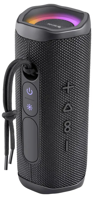 Bluetooth Speaker Draadloos - Lichteffecten - Muziek Box - AUX - TWS Pairing - BTV223B van Denver in Zwart – productfoto 2 van 2