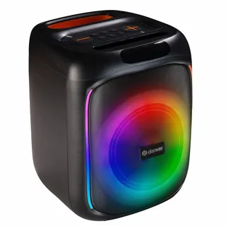 Bluetooth Speaker Party Box - Discolichten - Partybox - Incl. Afstandsbediening - Microfoon Aansluiting - BPS165 van Denver in Zwart – productfoto 1 van 2