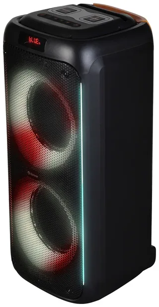 Bluetooth Speaker Party box - Discolichten - Partybox - Incl. Draadloze Microfoon & Afstandsbediening - BPS458 van Denver in Zwart – productfoto 2 van 2