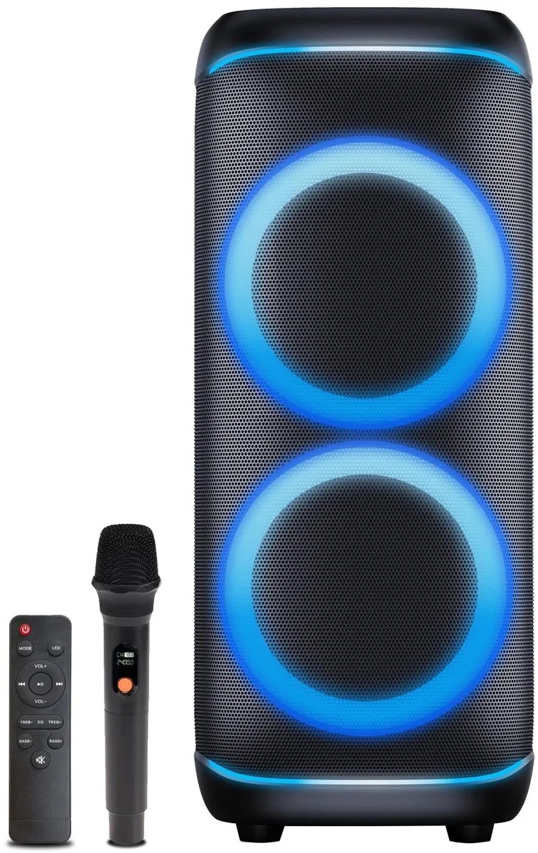 Bluetooth Speaker Party Box - Discolichten - Partybox - Incl Microfoon - Luidspreker - BPS470 van Denver in 200W – productfoto
