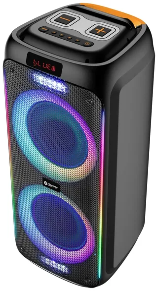 Bluetooth Speaker Party Box - Discolichten - Partybox - Incl. Microfoon - Micro SD / USB / AUX - TSP456 van Denver in Zwart 8" – productfoto 2 van 2