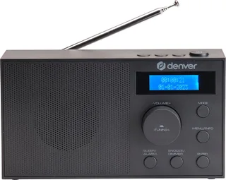 DAB Radio - DAB+/ FM Radio - 40 voorkeuzezenders - Wekkerradio - DAB51B van Denver in Zwart – productfoto 1 van 2